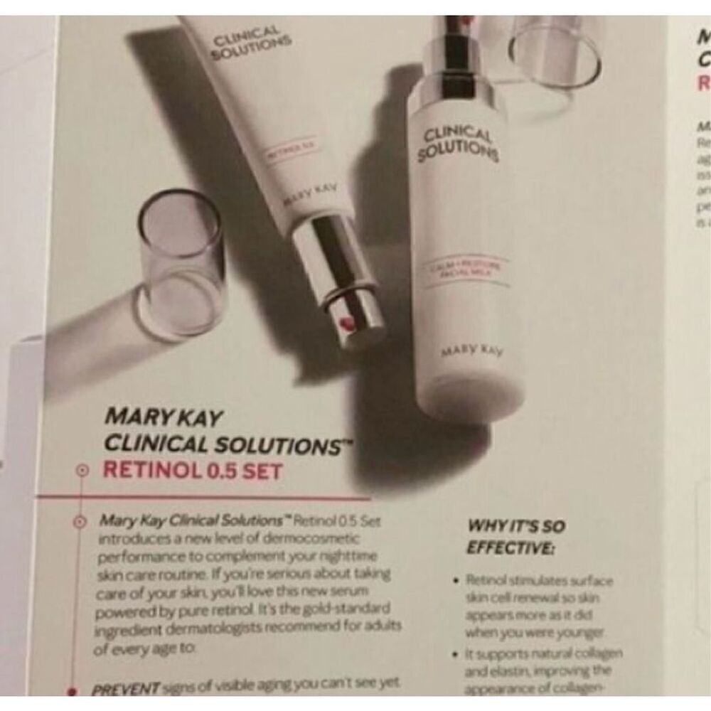 Mary Kay Clinical Solutions Box Set Age Fighting Skincare Retinol .5 Giftbox New - Picture 7 of 12